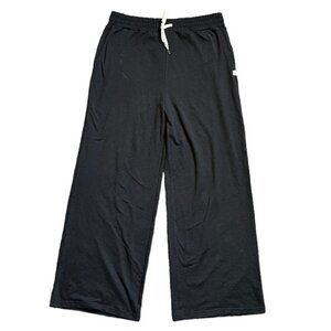 Vuori Halo Essential Wideleg Sweatpant Black Heather Large